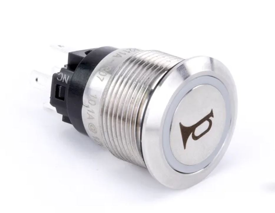 Sierra Push Button Horn Switch Red Halo