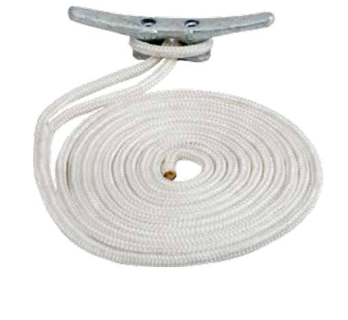 Sea-Dog Double Braided Nylon Dock Line (2110010WH1)