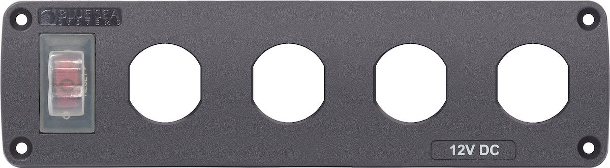 Blue Sea Systems Panel Acc H2o 4 Socket Blank