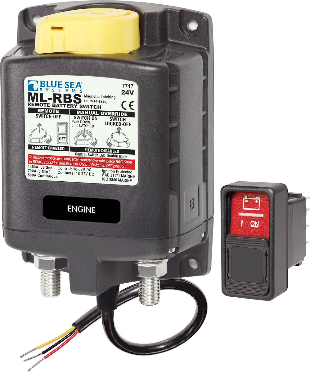 Blue Sea Systems Solenoid Ml 24v Rbs Spst W/Man 2