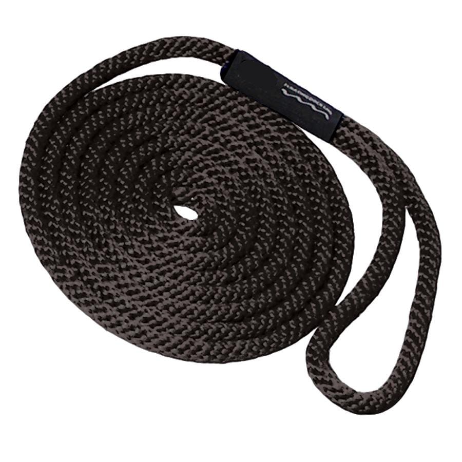 T-H Marine Dock Line 3/8' X 15' Solid Braid Bl