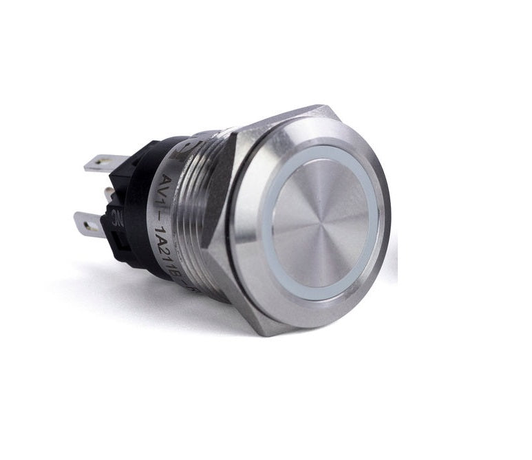 Sierra Push Button Switch Blue Halo (AV10030B)