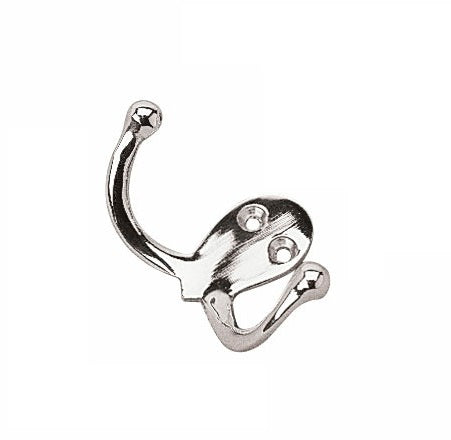 Sea-Dog Chrome Brass Double Coat Hook