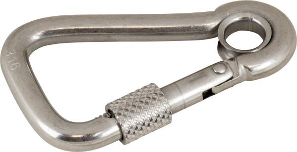 Sea-Dog Ss Locking Asym Snap W/Eye 4-3 /4'