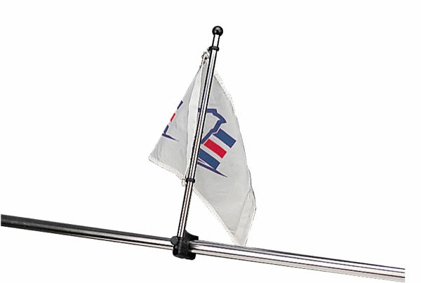 Sea-Dog Ss Rail Mount Flagpole - 17'