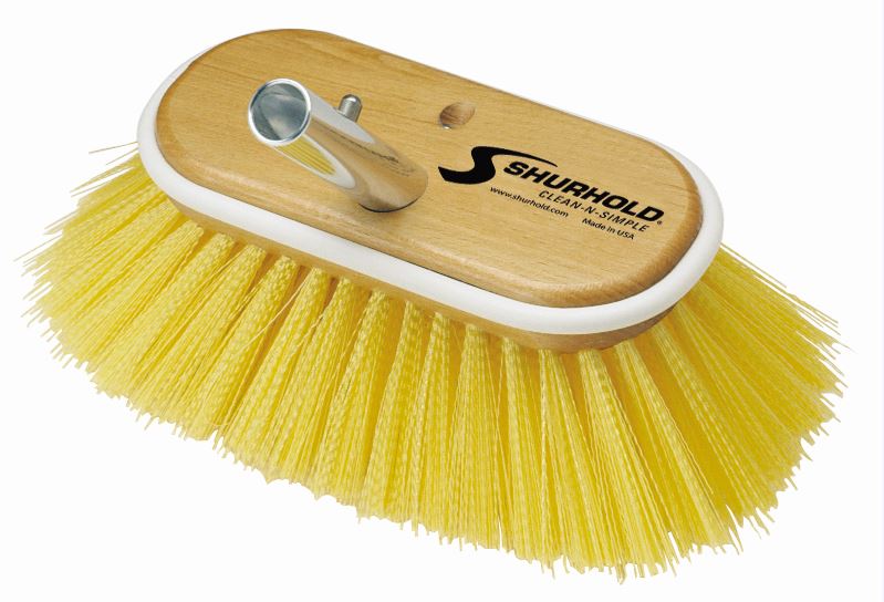 Shurhold 6' Deck Brush Medium Yellow Poly