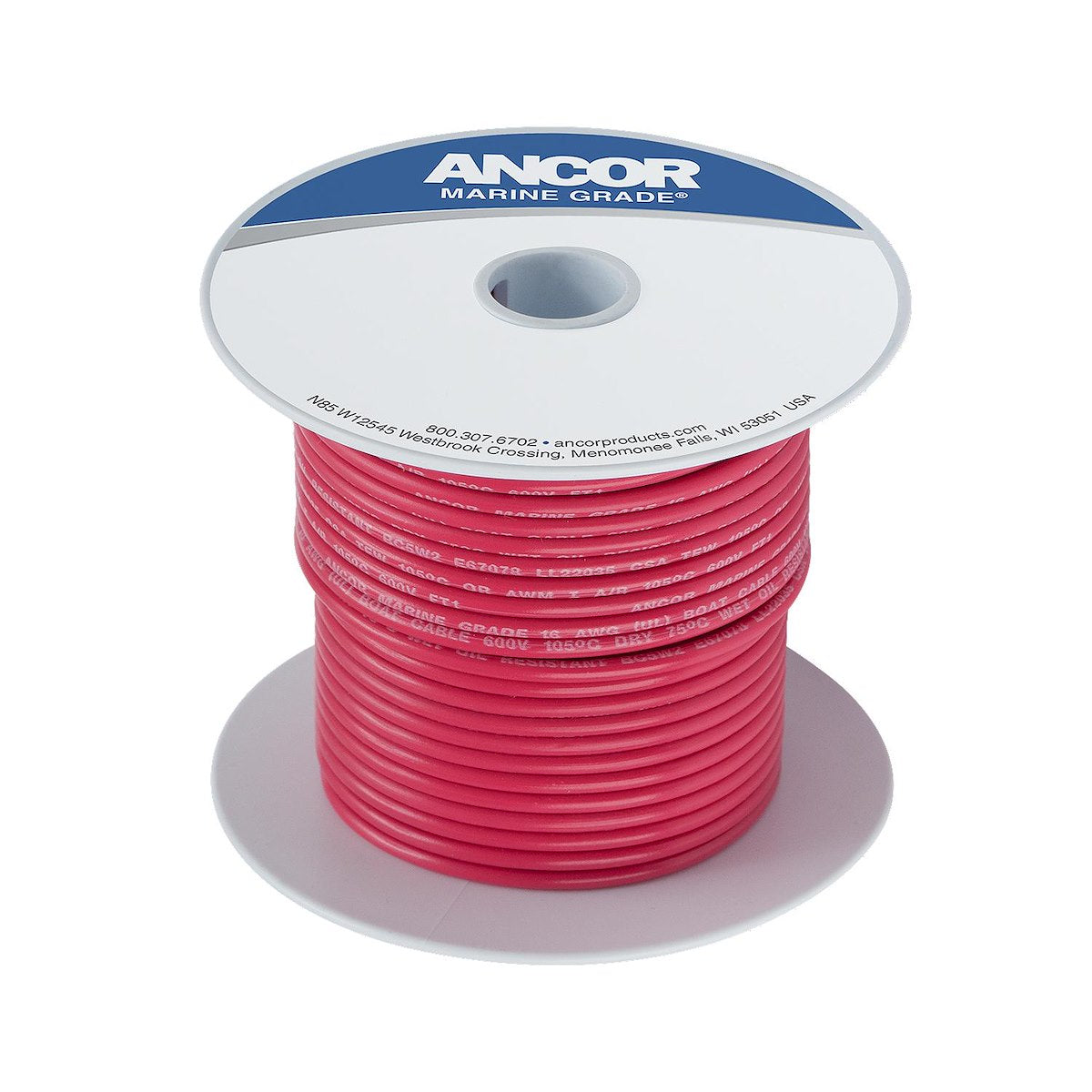 Ancor 25' #10 Red Tinned Copper