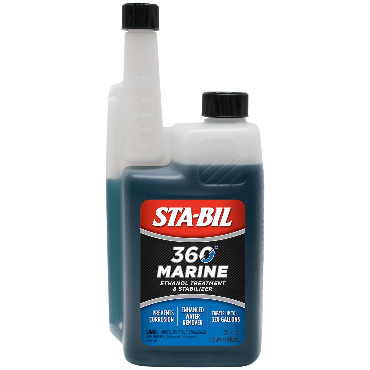 STA-BIL Marine 32 oz fuel stabilizer, part of the Fuel Storage Kit