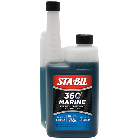 STA-BIL Marine 32 oz fuel stabilizer, part of the Fuel Storage Kit