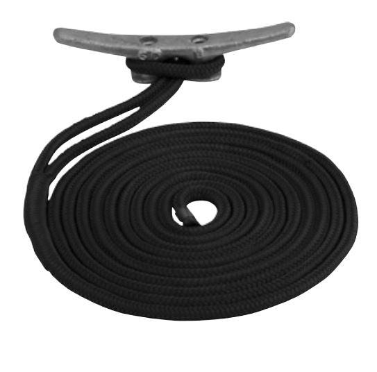 Sea-Dog Double Braided Nylon Dock Line (2110015BK1)