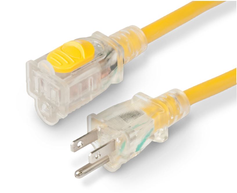 Marinco 25' 12/3 15a Locking Extension Cord